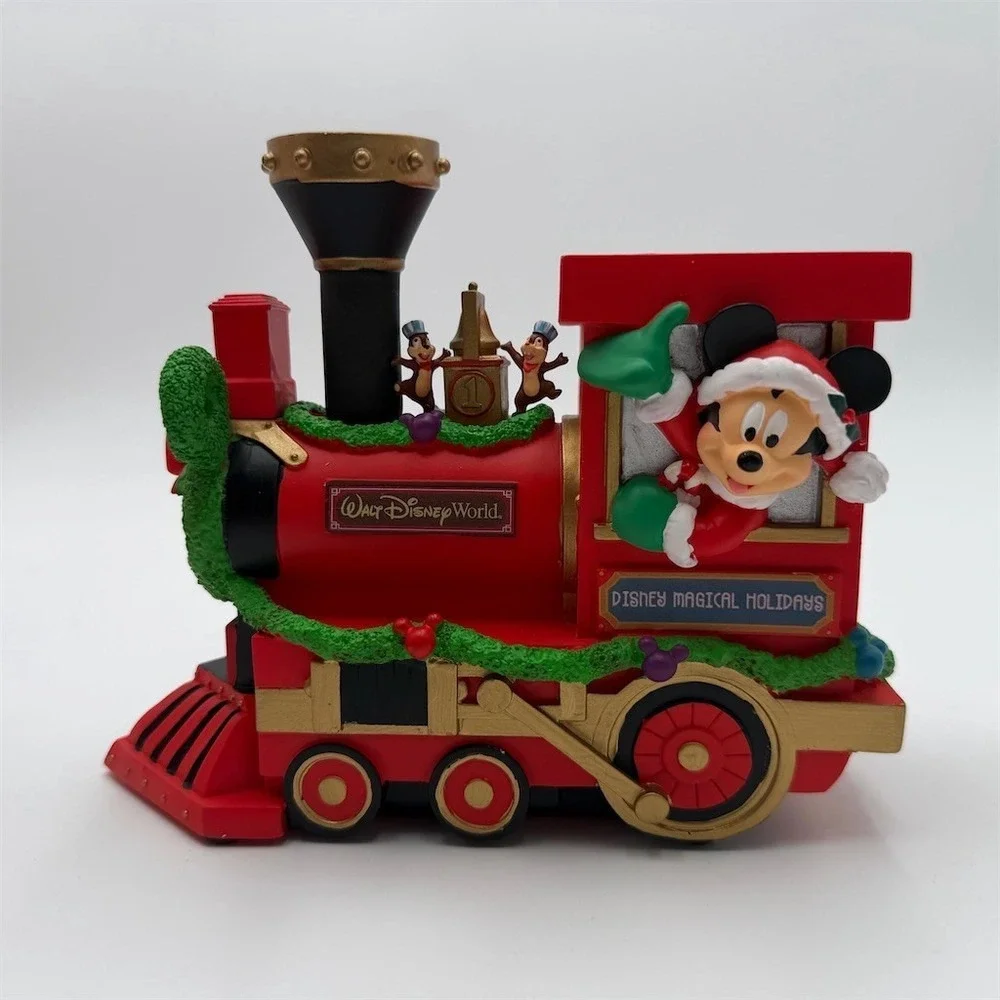 Disney Magical‎ Holidays 2008 Light-Up Train Engine Figurine Mickey w/ Box
